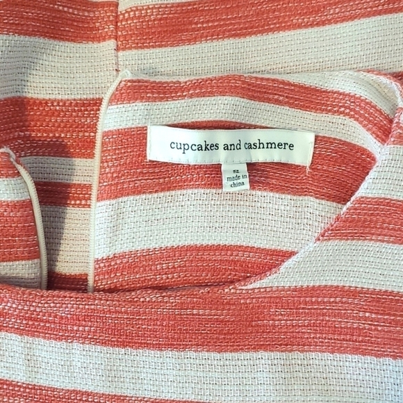 Cupcakes and Cashmere Athena Jacquard-Knit Striped Sleeveless shift dress size S - Picture 5 of 5